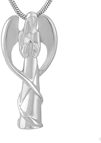 Biaihqie Angel krilo od nehrđajućeg čelika Nakit za kremaciju HOLD LODERS One Pepes održava ogrlicu