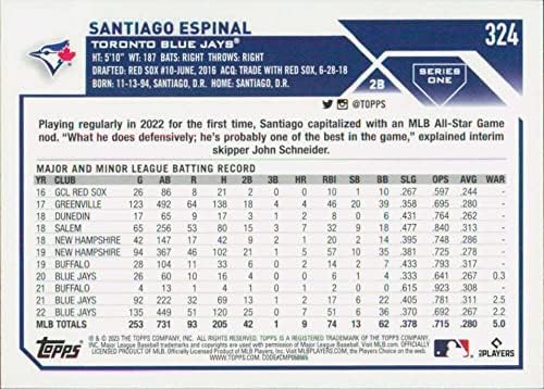 2023 FAPPS 324 Santiago Espinal NM-MT Blue Jays