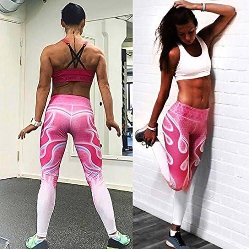 Lootaitool ženski visoko struk fitness joga sportske hlače tiskane gamaše