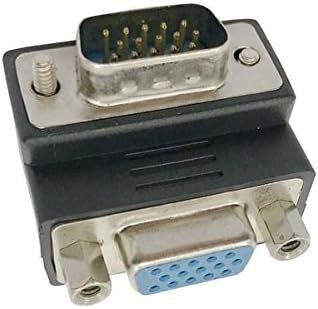 Saim 15-pinski VGA muški do ženskog m / f pravi adapter za desni kut 1 kom