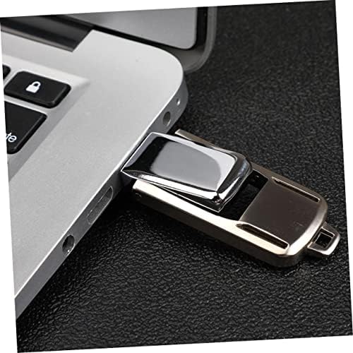 Solustre Thumb pogon olovkom Pogonski memorijski štapići Flash Drive USB 2.0 Flash Drive Metal olovke Pogon USB Drive 2.0 okretni bljeskalica USB DRIVER DRIVE 8G USB pogon srebrom od nehrđajućeg čelika M pogon