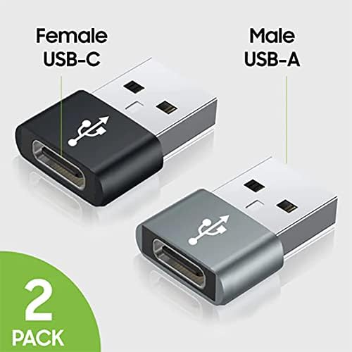 USB-C ženka za USB muški brzi adapter kompatibilan sa vašim Samsung SM-N930F za punjač, ​​sinkronizaciju, OTG uređaje poput tastature, miša, zip, gamepad, pd
