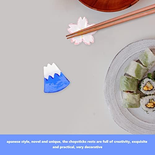 Cabilock japanski dekor stoni stalak 2kom stakleni štapići za jelo japanski držači za štapiće za cvijeće držači za viljuške Snow Mountain držači za viljuške za kućnu kuhinju japanski dekor stoni stalak