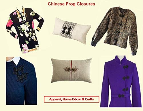 Kineske žablje zatvaraju kuku i zatvarač za oči - šivaći quilting renesansni ples Havajski mladenkini kostimi odijelo za draperiju dekor - crno-vrlo velika veličina košara tkanja - FG160