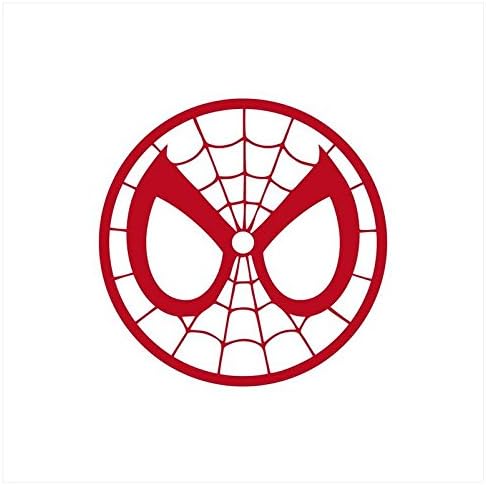 CCi Spider Man Mask Spiderman Face Decal Vinil naljepnica | Automobili Kamioni Vans Zidovi Laptop | Crvena |