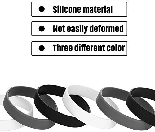 Jovitec 12 komada gumene narukvice, jednobojne Silikonske narukvice, višestruke prazne narukvice za narukvice