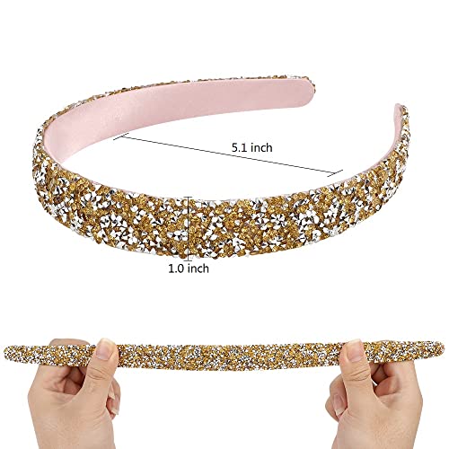FASOTY Rhinestone Headbands za žene Gold Fashion ručno rađena traka za glavu Crystal Diamond Bling Headbands