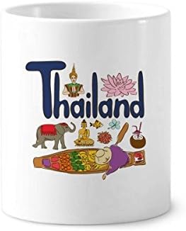 Tajland Nacionalni simbol Znamenitosti uzorak četkica četkica za četkicu za četkicu za zube Keramički