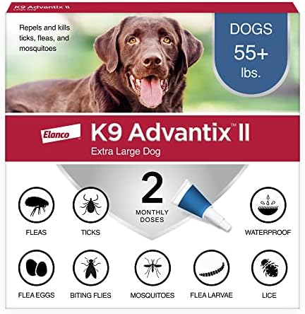 K9 Advantix II XL pas Vet-preporučuje buva, krpelj & komaraca tretman & prevencija | Psi preko 55 lbs. / 2-MO