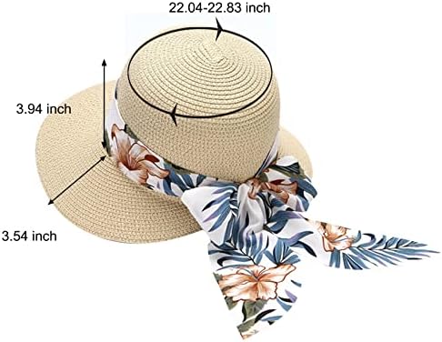 Ljetni kape za žene Trendy Wide Slamna šešica Sklopivi šeširi i kape Visor Ženske sunce Sun