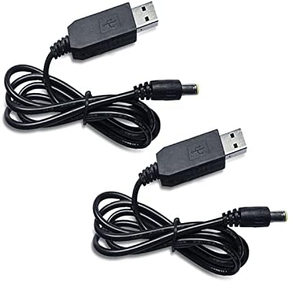 Faoyliye (2-paket) USB 5V do DC 12V kabl, sa DC priključkom 5,5 x 2,1mm USB napon Konverter kabel za kameru, stolna lampa, zvučnike, plave slušalice za zube i ostale 5V uređaje 1m / 3.28ft