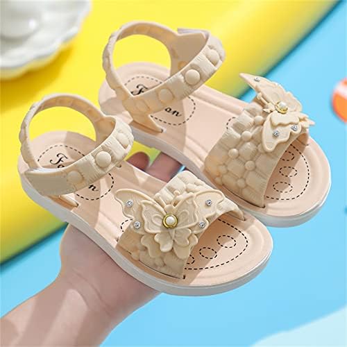 Qvkarw Dječja sandala Mekane ravne cipele Modni ugodno luk lagane bebine princeze Sandale cipele za bazene za djecu