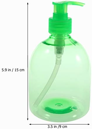 Doitool 6pcs 500ml plastični jar losion sa pumpom sa pumpom za punjenje emulzijske boce za njegu kože Kontejner Press boca kućna kuhinja Uvensil alat