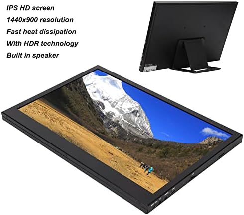 13in prijenosni Monitor, 1440x900 IPS HD ekran, USB C HDMI laptop Monitor Gaming ekran sa HDR