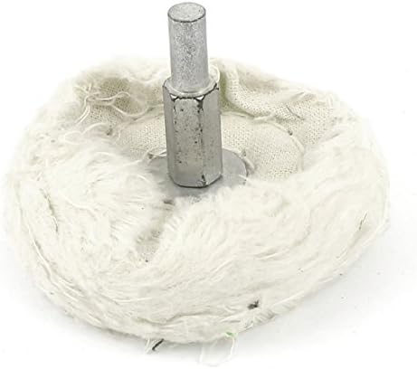 Iivverr Bijela 1/4 ravna izbušena rupa 2,5 65 mm prečnika točak za poliranje za električnu bušilicu (Bijela 1/4' 'ravna ručka 2,5' '65 pulg. Pulido Pulido para taladro