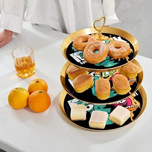 Čudovište tri nivoa torta štand voće ploča za deserte torte bombona voće Buffet štand za vjenčanje