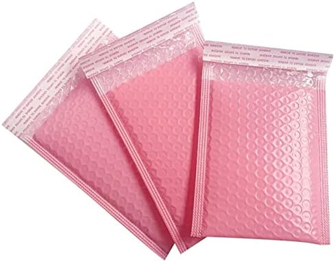 10pc Bubble Mailers 5x7 inčni Pink Poly podstavljene koverte poslovni Mailing paketi neprozirne mat Samotamljujuće ljepljive vodootporne Butik torbe za otpremu nakita potrepštine za šminkanje, rasuti teret