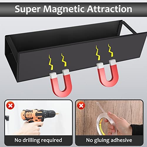 Magnetni stalak za začine za frižider, metalna magnetna polica za frižider sa Super jakim magnetnim,