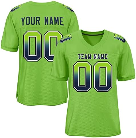 Prilagođeni nogometni dres za muškarce / žene / mlade, mrežaste nogometne majice Personalizirajte šibljeni broj imena tima