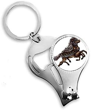 Trčanje konja Armor za životinjsko umjetničko zrno noktiju za noktene prstene za prsten ključeva clipper