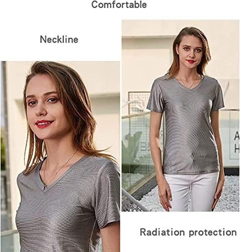 RAFCAR Mjeznica za zaštitu od zračenja, EMF anti-zračenje odjeće provodljivo / zaštita EMF zaštita od zračenja Srebrna tkanina RFID-blokiranje