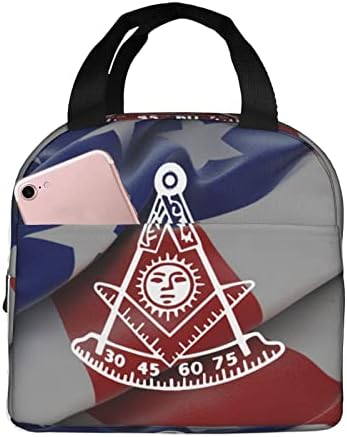 Swpwab Freemason Prošla glavna prijenosna prenosiva folija za zadelirana izolirana bento torba za muškarce