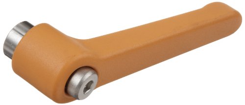 Najlonska narančasta metrička ručica, s / s navojna rupa, dužina 92 ​​mm, visina 65 mm, M10 x 1,5 mm navoja,