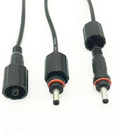 Liwinting IP67 vodootporan DC produžni kabel 3m / 9.84ft 3,5 mm x 1,35mm DC proširenje žice, 2pcs crna