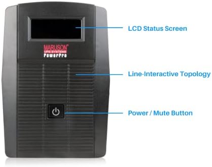 Maruson 550va ups Backup baterije & zaštita od prenapona, AVR, 735j zaštita od prenapona, 6 utičnica, Line interaktivno neprekidno napajanje, TUV Certified, PRO - 550lcd Power Pro LCD serija 550va / 300W