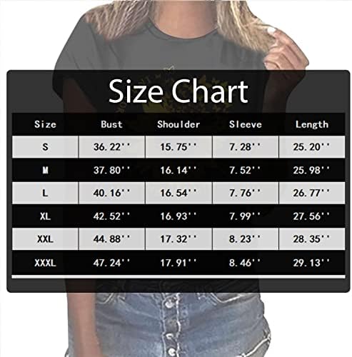 TWGONE Womens Tops Casual Summer Graphic Tees Shirt Sleeve Sunflower Crewneck T-Shirts Spring Tops