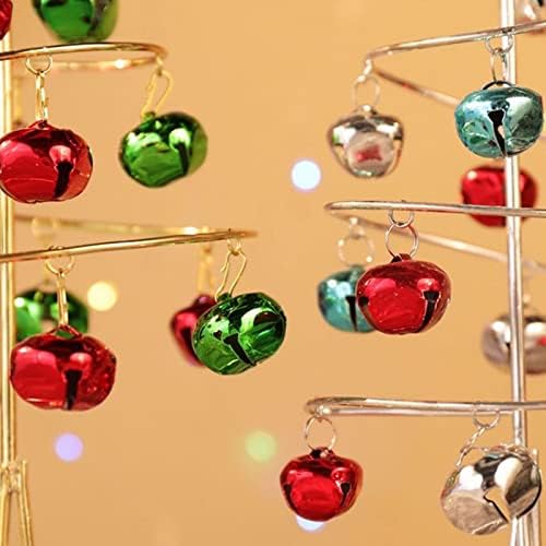 Kvalitet božićnog ukrasa 9,8 * 26,5cm Željezno božićno drvca sa zvono gvožđe zvonom mini božićne stablo Desktop