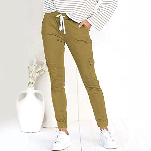 Miashui hlače za žene casual plus veličina ženske dnevne elastične struke Kombinezone casual pantalone