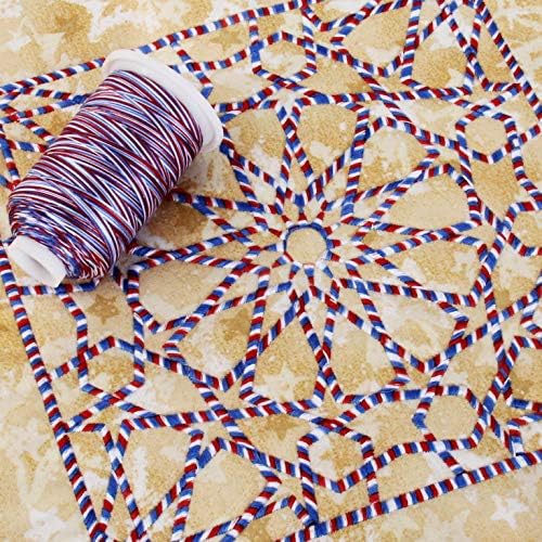 Threadart multicolor pamuk navoj | Različite boje za prekrivanje, šivanje i vezenje | Boja 0119