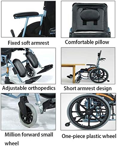 COTCLO Aluminium Vanjska udobna mobilna mašina za premještanje invalidskih kolica lagana i sklopiva Vanjska