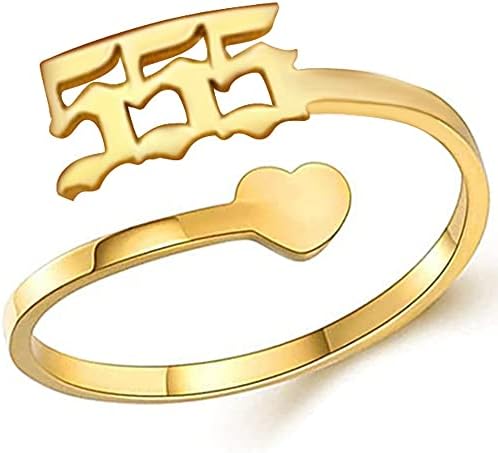Jude Jewelers Od Nehrđajućeg Čelika Srce Šarm Sreća Anđeo Broj Podesiva Veličina Vjenčanje Bend Godišnjica Obećanje Prsten