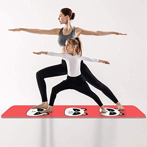 Unicey debela neklizajuća Vježba & amp; fitnes 1/4 prostirka za jogu sa Panda printom za Yoga Pilates & amp; Vježba fitnesa na podu