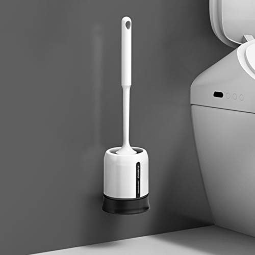 Lhh juego de escobilla y soporte para inodoro, čišćenje duboko čišćenja silikonska toaletska
