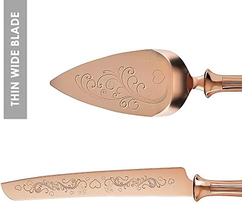 KSENDALO nož za svadbene torte Server Set Rose Gold stainless Steel Pie Cutter pribor za sečenje svadbene zabave