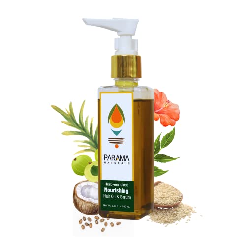Parama Naturals Herb-enriched hranjivo ulje za kosu & amp; Serum za zdrave korijene & kosa, smanjuje pad