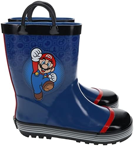 Super Mario Brothers Mario i Luigi čizma za kišu za djecu, Nintendo, gumena, vodootporna, od 2 do 10 godina
