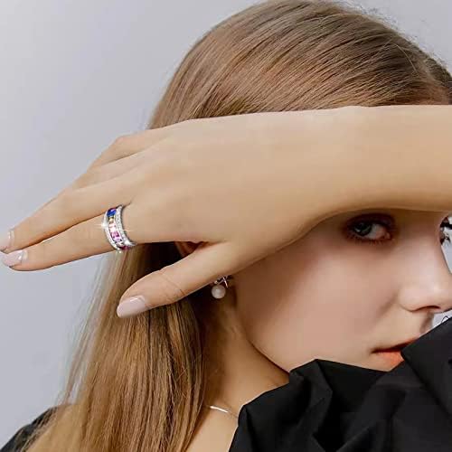2023 Novi multi šareni cirkonski ženski prsten jednostavan modni nakit Popularni dodaci Prijateljski