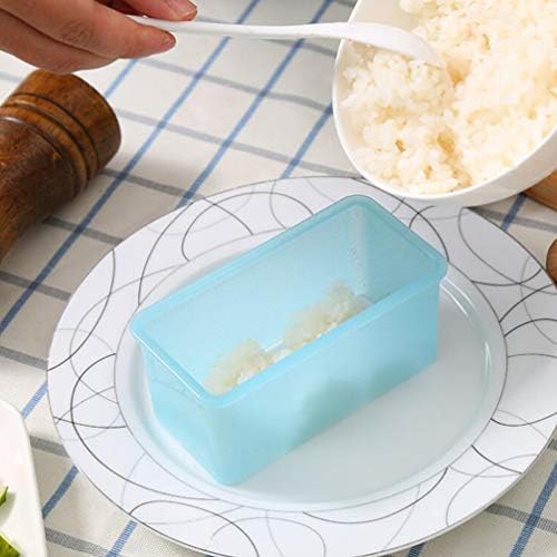 Doitool japanski riža DIY kompleti 2pcs suši Pritisnite rektularni molubi proizvođač kalupa kalupa kalupa