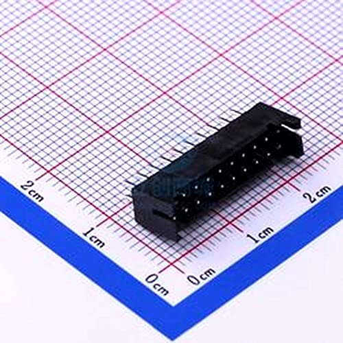 5 kom korak 2.0 mm ravno zatik ravni utikač dvostruki red 20pin bit Crni vertikalni priključak žica-ploča/žica-žica