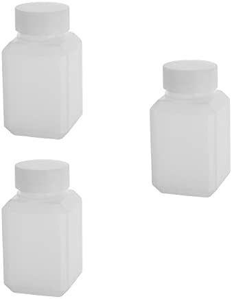 Aicosineg 2pcs 3.38oz plastična boca za boce hemijske reagense malih uza tekuće pune četvrtaste boce uzorci za skladištenje zaptivanje za brtvljenje boce sa poklopcem za trgovinu hranom prozirna 1,6x3.74in