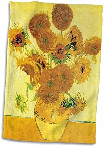 3D Rose Suncokreti Vincent Van Gogh ručnika, 15 x 22