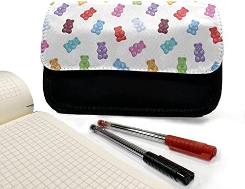 Lunarable Sweets pernica, Jelly Bears šareni ukusan, torba za olovku od tkanine sa dvostrukim patentnim zatvaračem, 8.5 x 5.5, višebojna
