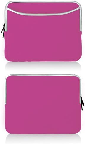 Boxwave Case kompatibilan sa ZZB Android 11 tablet CP20Silver - Softsuit sa džepom, mekani torbica Neoprene poklopac džep sa zatvaračem - Flamingo Pink