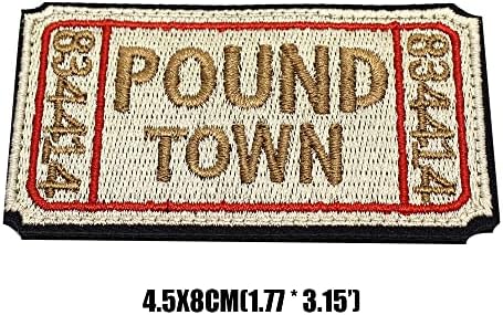 Ulaznica za funta Granična patch vezena smiješna biciklizacija Emblem za kuka amblem Taktički vojni putni