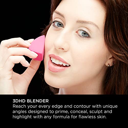 Sigma Beauty 3DHD miksera | Profesionalna spužva za šminku s kutnim ivicama | Prime, prikrivanje,