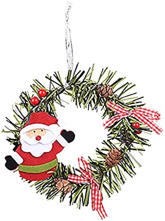 Božićni dogradnji ukrasi snjegović medvjed santa santa claus drvenim vijencima za ulaznih vrata